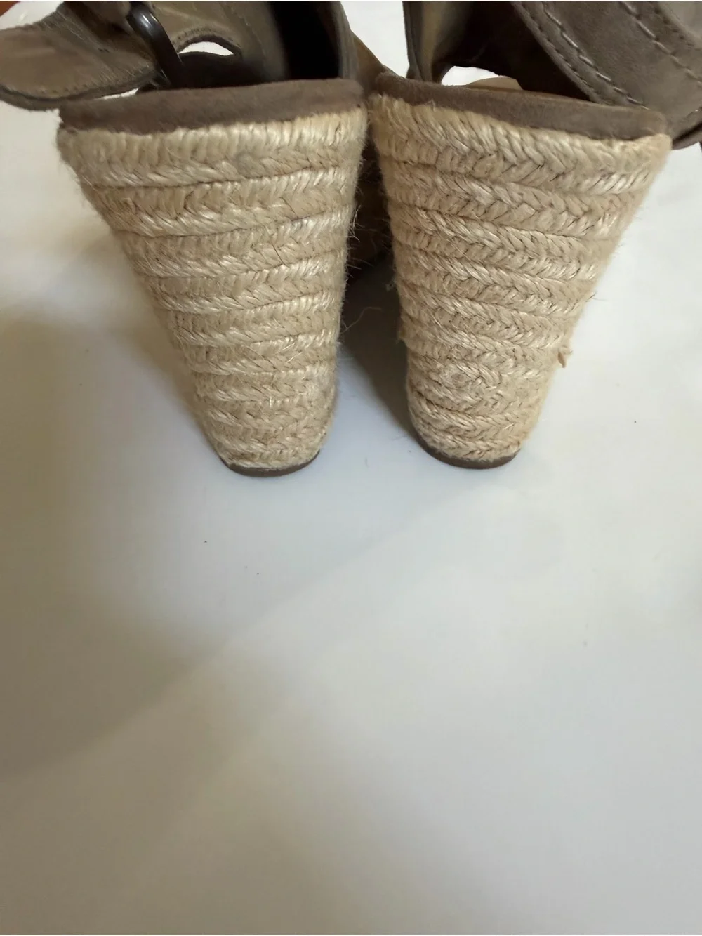 Universal Thread Taupe Espadrille Wedge Sandals Boho Size 7.5
